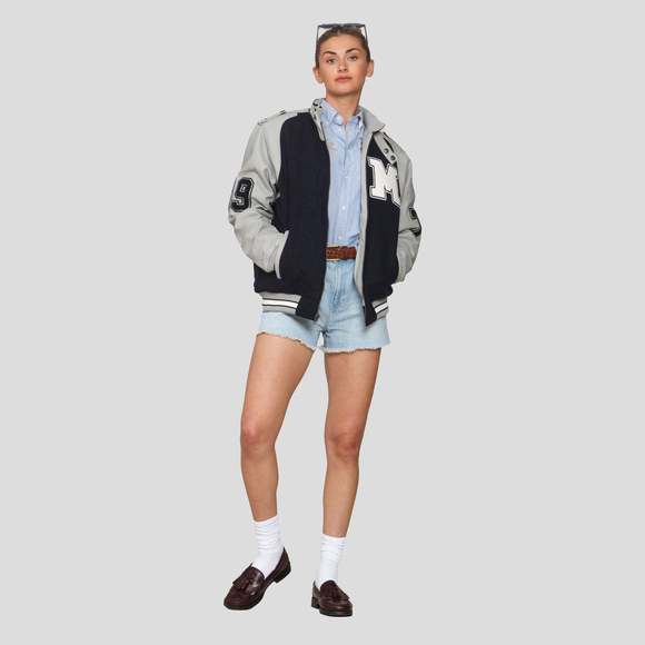 Women's Oversized Varsity Jacket - Picture 5 of 8
